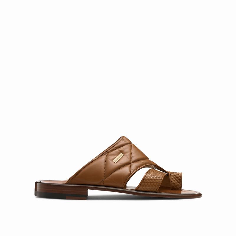Russell & Bromley Vernazza Toe Loop Sandals Mens Brown [XLB723LW]